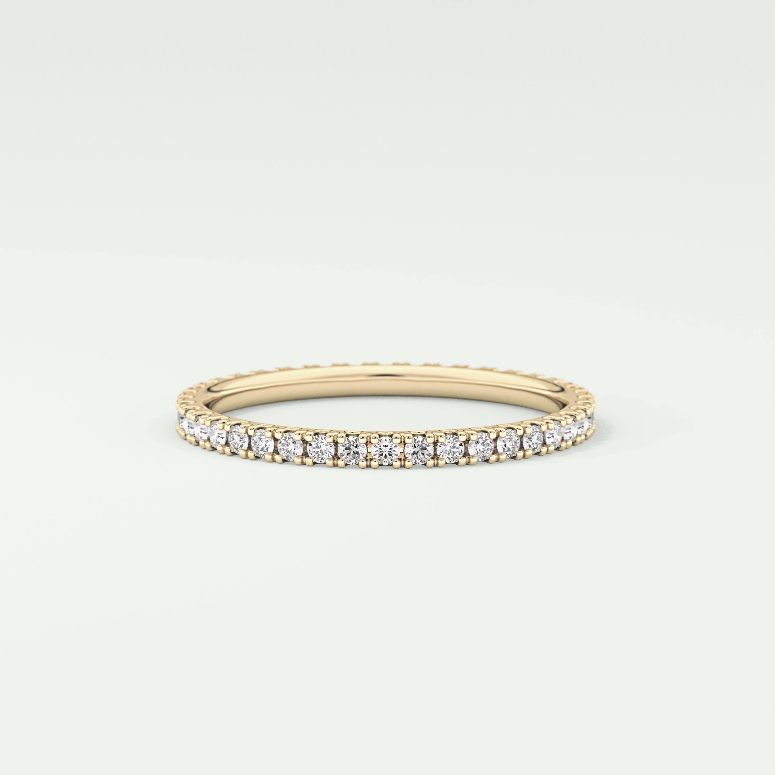 0.36 TCW Round Shaped Lab Grown Diamond Wedding Band
