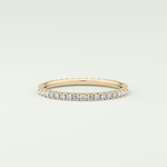 0.36 TCW Round Shaped Lab Grown Diamond Wedding Band