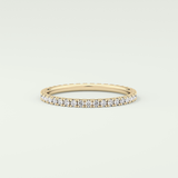 0.36 TCW Round Shaped Lab Grown Diamond Wedding Band