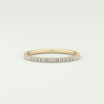 0.36 TCW Round Shaped Lab Grown Diamond Wedding Band