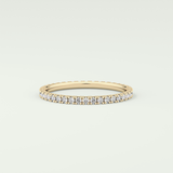 0.36 TCW Round Shaped Lab Grown Diamond Wedding Band