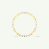 0.36 TCW Round Shaped Moissanite Full Eternity Wedding Band