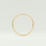 0.36 TCW Round Shaped Lab Grown Diamond Wedding Band