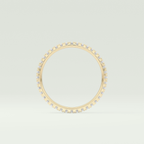 0.36 TCW Round Shaped Lab Grown Diamond Wedding Band