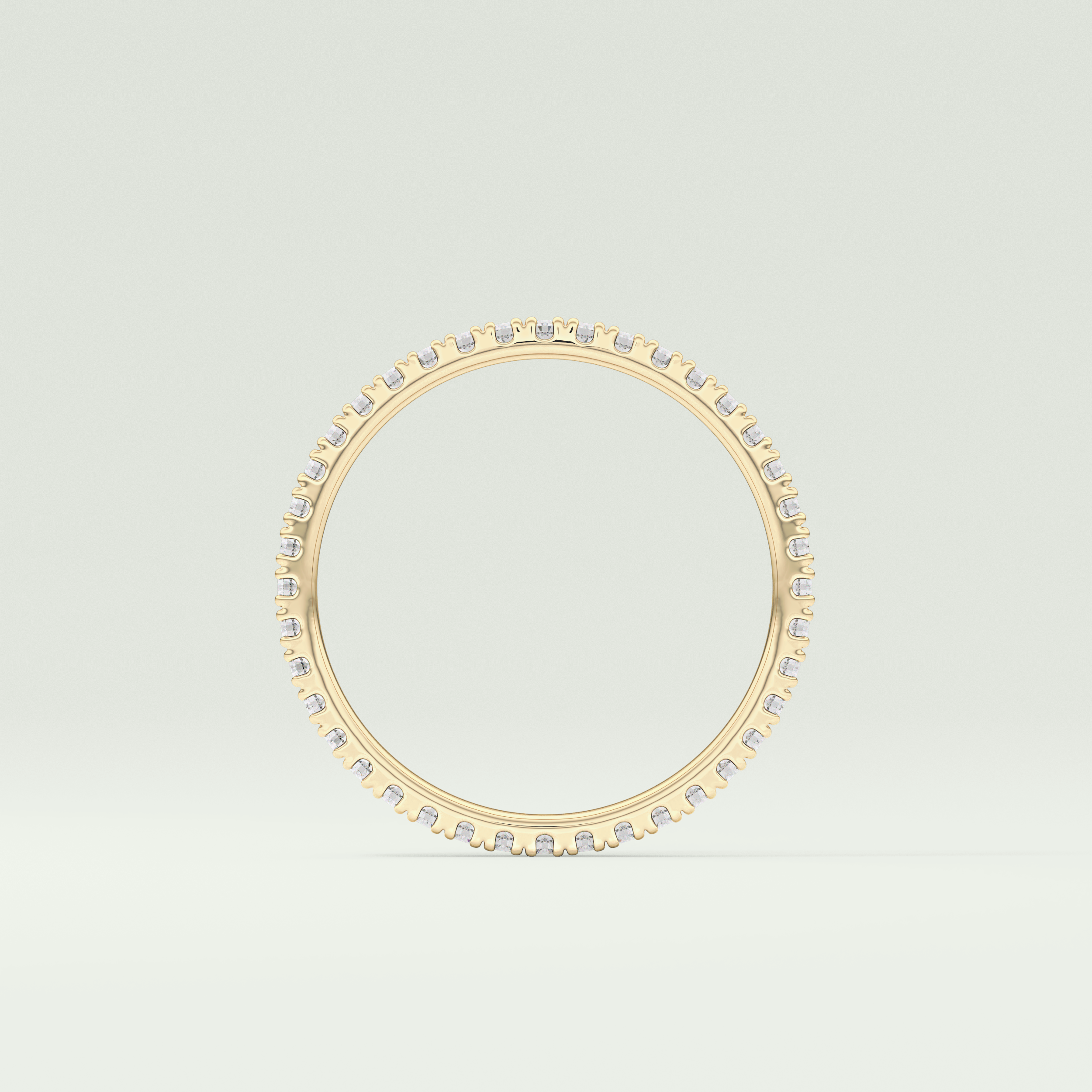 0.36 TCW Round Shaped Lab Grown Diamond Wedding Band