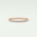 0.36 TCW Round Shaped Lab Grown Diamond Wedding Band