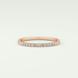 0.36 TCW Round Shaped Lab Grown Diamond Wedding Band