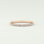0.36 TCW Round Shaped Lab Grown Diamond Wedding Band