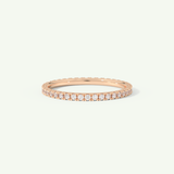 0.36 TCW Round Cut Lab-Grown Diamond Full Eternity Wedding Band