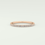0.36 TCW Round Shaped Lab Grown Diamond Wedding Band