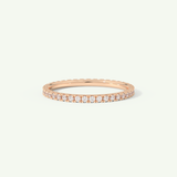 0.36 TCW Round Cut Lab-Grown Diamond Full Eternity Wedding Band