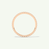 0.36 TCW Round Shaped Moissanite Full Eternity Wedding Band