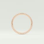 0.36 TCW Round Shaped Lab Grown Diamond Wedding Band