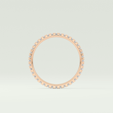 0.36 TCW Round Shaped Lab Grown Diamond Wedding Band