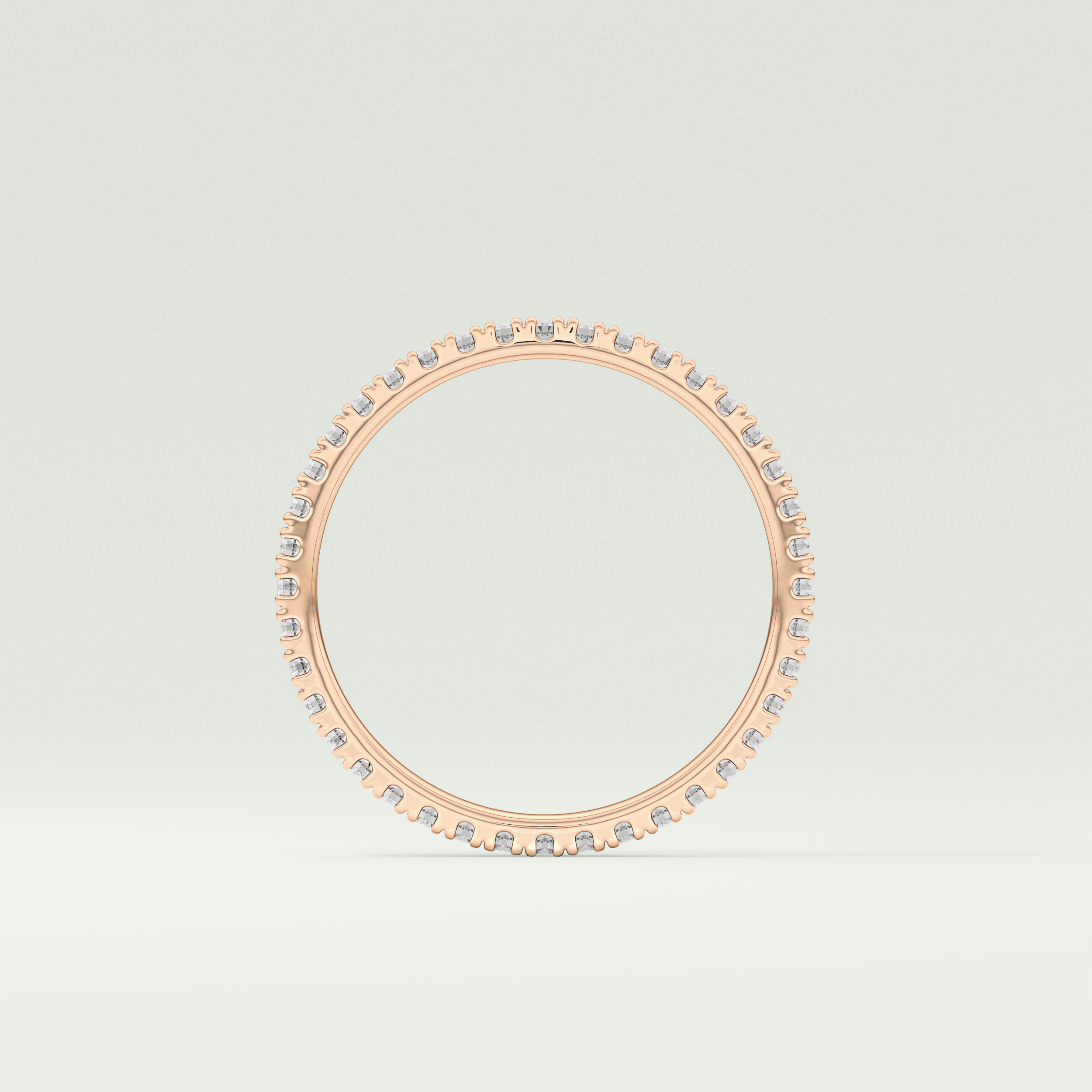 0.36 TCW Round Shaped Lab Grown Diamond Wedding Band