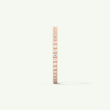 0.36 TCW Round Cut Lab-Grown Diamond Full Eternity Wedding Band