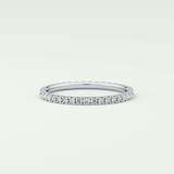0.36 TCW Round Shaped Lab Grown Diamond Wedding Band