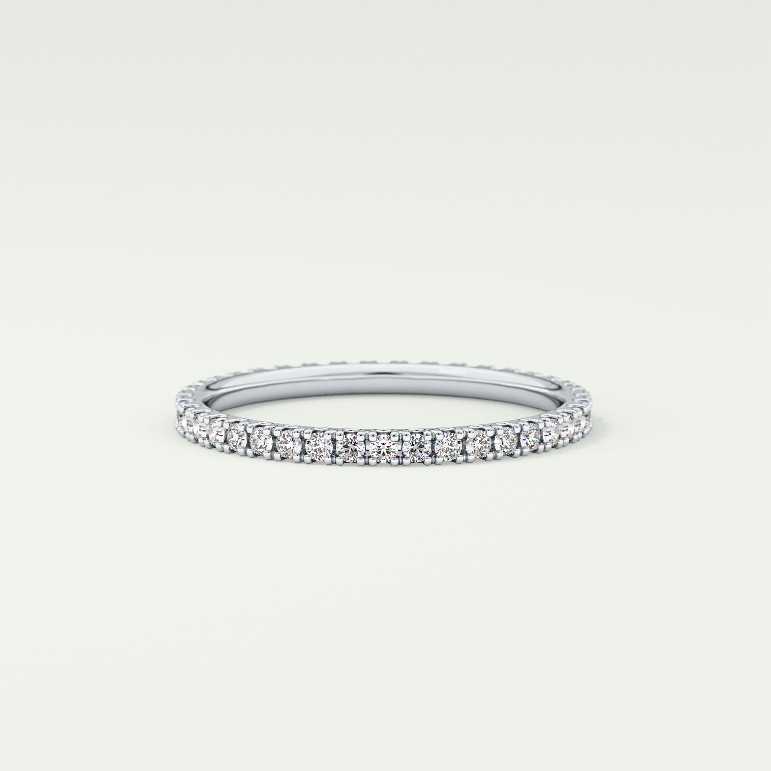 0.36 TCW Round Shaped Lab Grown Diamond Wedding Band