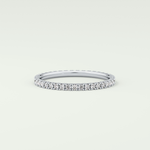 0.36 TCW Round Shaped Lab Grown Diamond Wedding Band