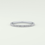 0.36 TCW Round Shaped Lab Grown Diamond Wedding Band