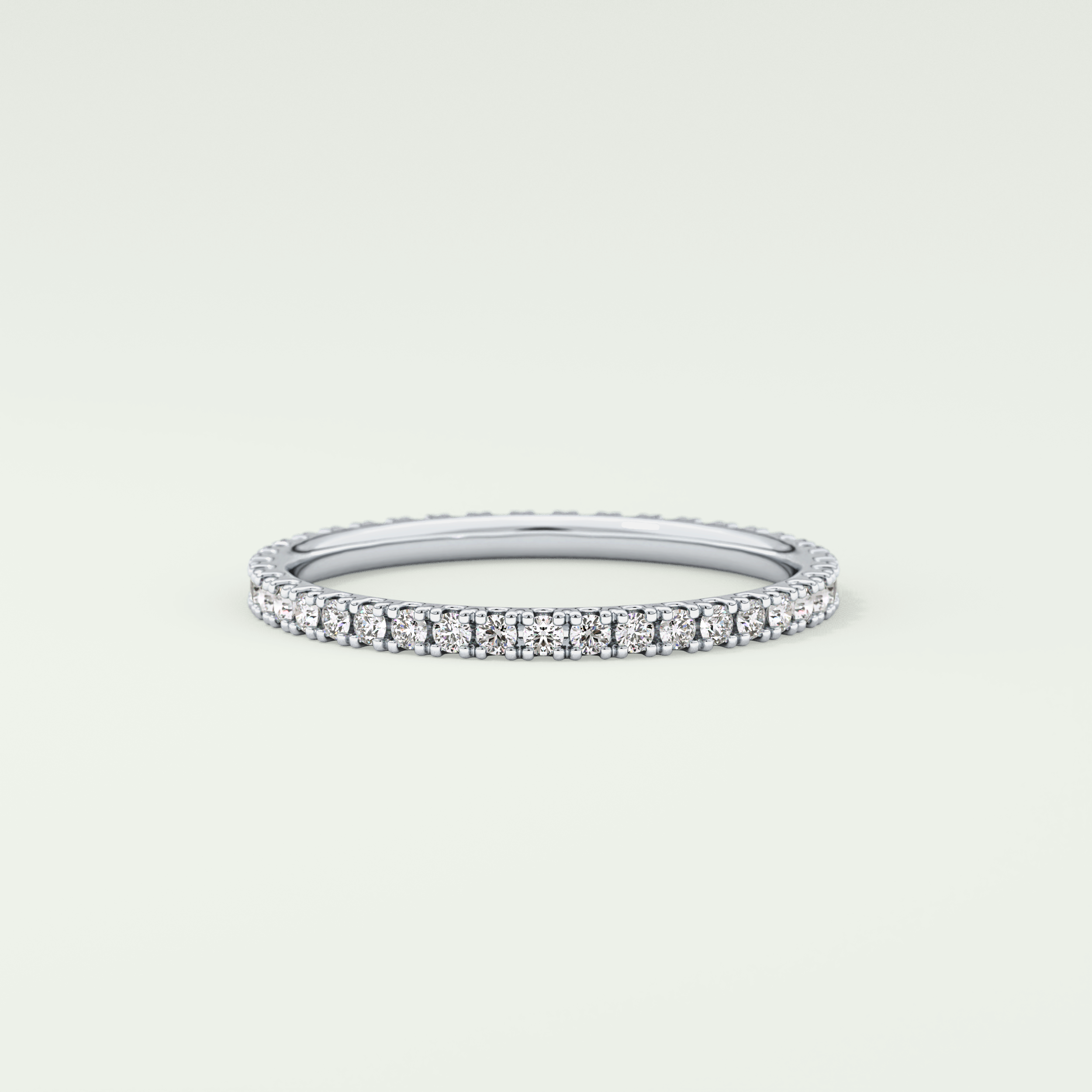 0.36 TCW Round Shaped Lab Grown Diamond Wedding Band