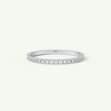 0.36 TCW Round Cut Lab-Grown Diamond Full Eternity Wedding Band