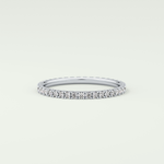 0.36 TCW Round Shaped Lab Grown Diamond Wedding Band