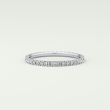 0.36 TCW Round Shaped Lab Grown Diamond Wedding Band