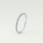 0.36 TCW Round Shaped Lab Grown Diamond Wedding Band