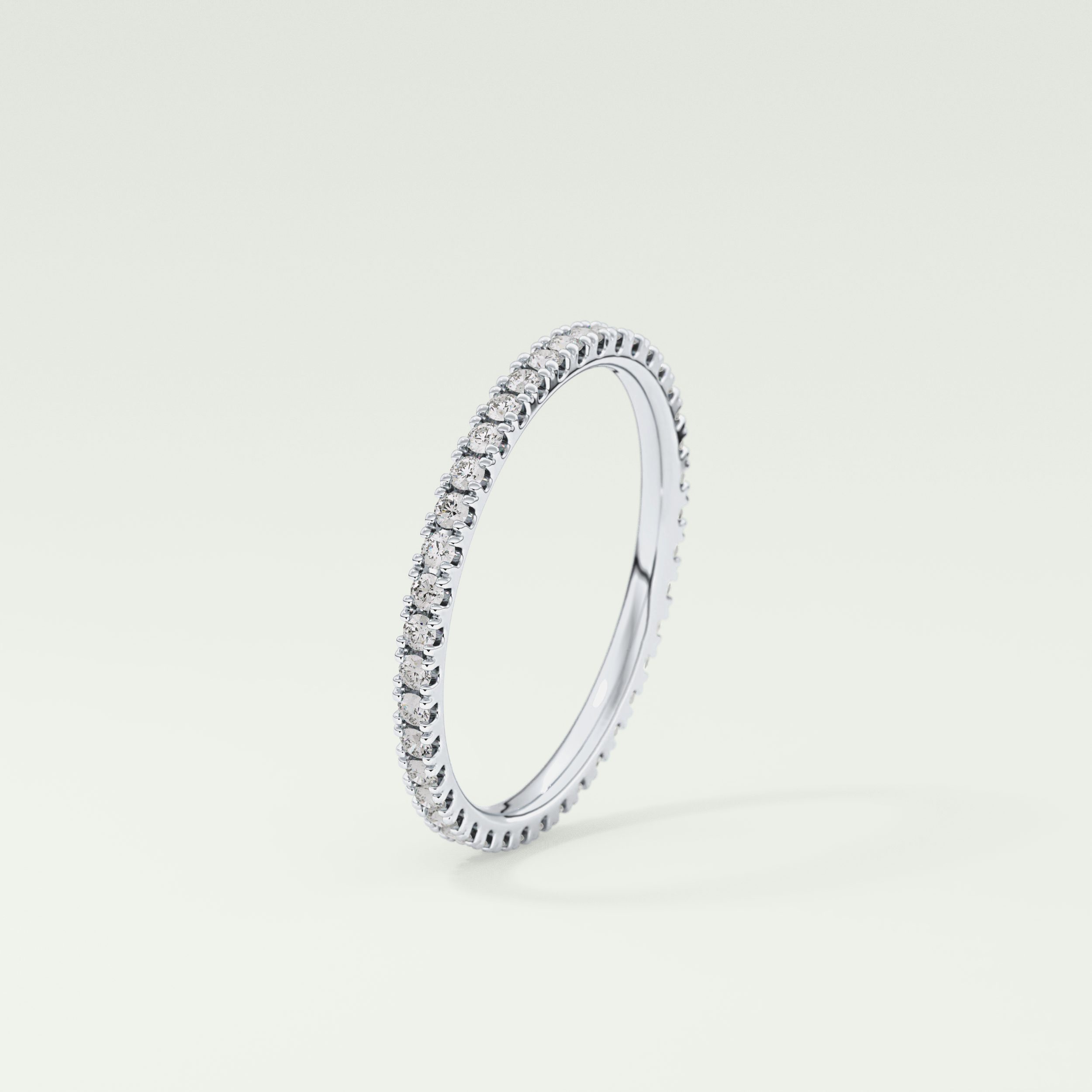 0.36 TCW Round Shaped Lab Grown Diamond Wedding Band