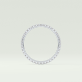 0.36 TCW Round Shaped Lab Grown Diamond Wedding Band