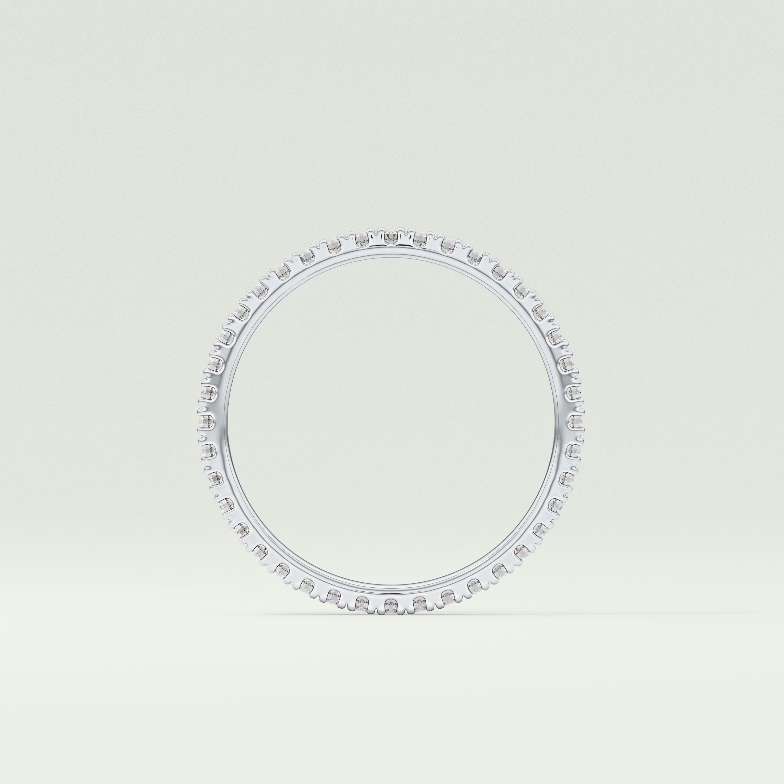 0.36 TCW Round Shaped Lab Grown Diamond Wedding Band