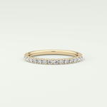 0.74 TCW Round Shaped Lab Grown Diamond Wedding Band