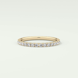 0.74 TCW Round Shaped Lab Grown Diamond Wedding Band