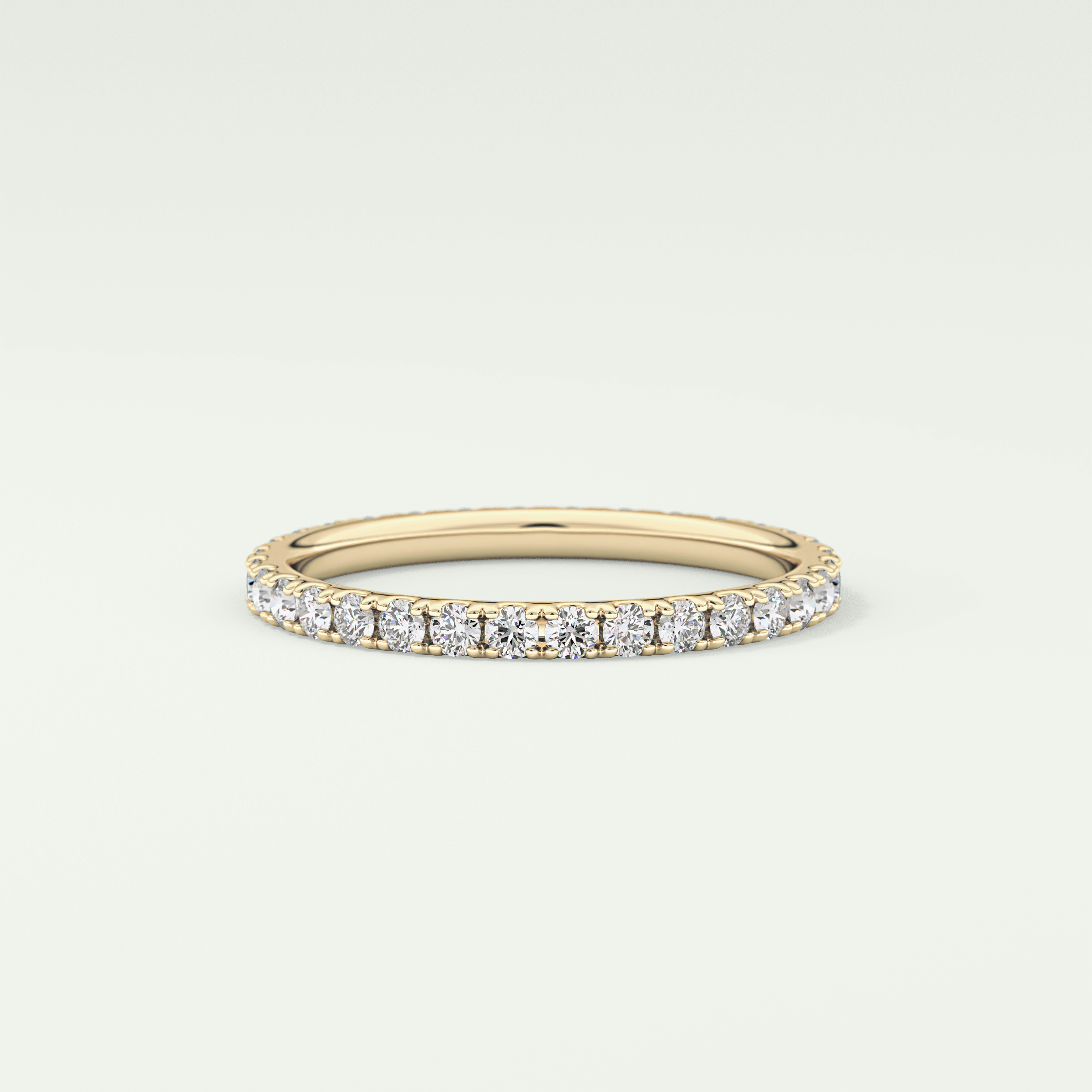 0.74 TCW Round Shaped Lab Grown Diamond Wedding Band