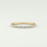 0.74 TCW Round Shaped Lab Grown Diamond Wedding Band