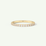 0.74 TCW Round Cut Lab-Grown Diamond Full Eternity Wedding Band