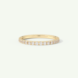 0.74 TCW Round Cut Lab-Grown Diamond Full Eternity Wedding Band