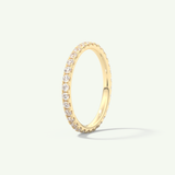 0.74 TCW Round Cut Lab-Grown Diamond Full Eternity Wedding Band