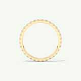0.74 TCW Round Cut Lab-Grown Diamond Full Eternity Wedding Band