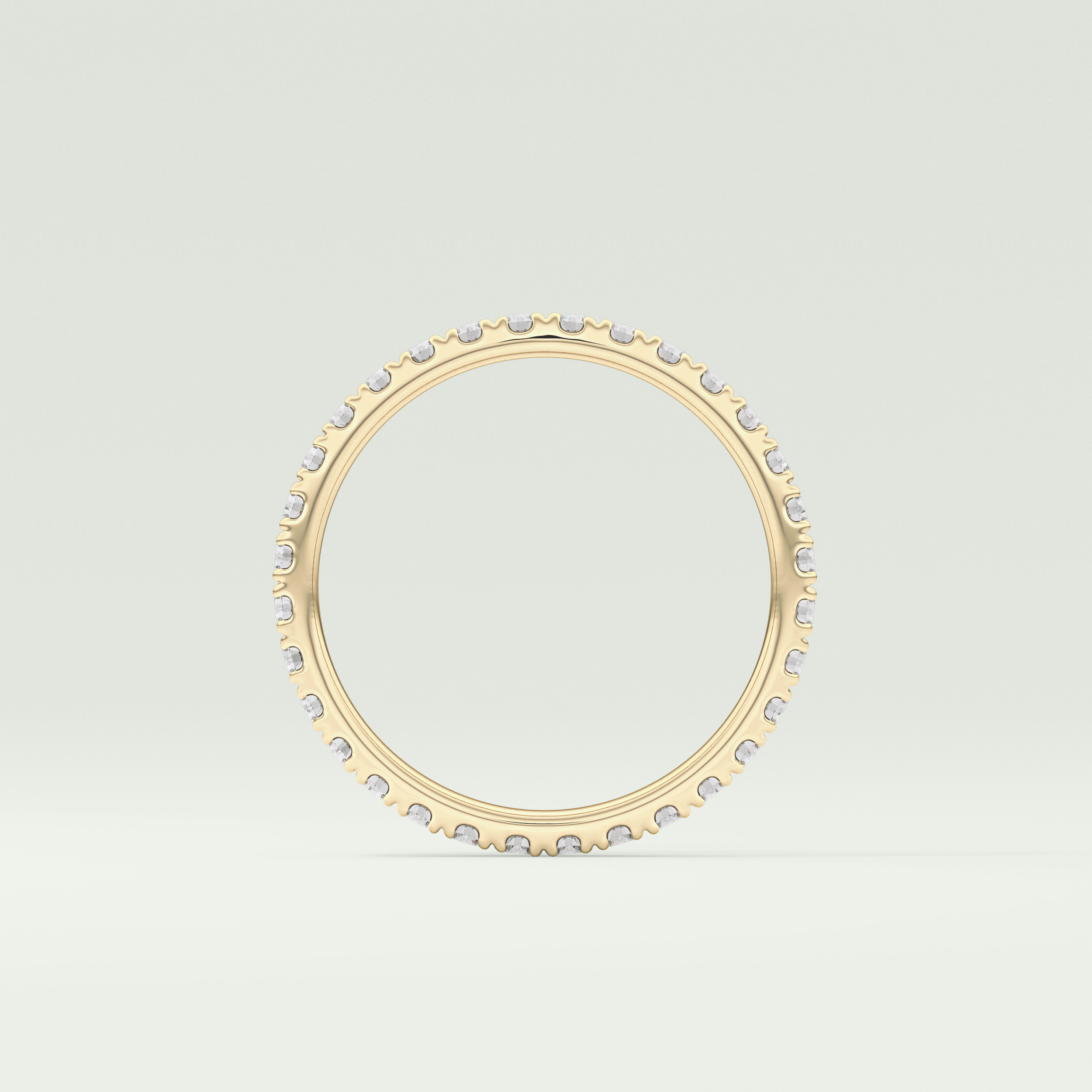 0.74 TCW Round Shaped Lab Grown Diamond Wedding Band