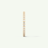 0.74 TCW Round Cut Lab-Grown Diamond Full Eternity Wedding Band