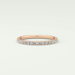 0.74 TCW Round Shaped Lab Grown Diamond Wedding Band