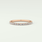 0.74 TCW Round Shaped Lab Grown Diamond Wedding Band