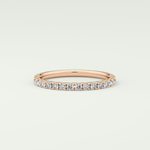 0.74 TCW Round Shaped Lab Grown Diamond Wedding Band