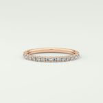 0.74 TCW Round Shaped Lab Grown Diamond Wedding Band