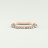 0.74 TCW Round Shaped Lab Grown Diamond Wedding Band