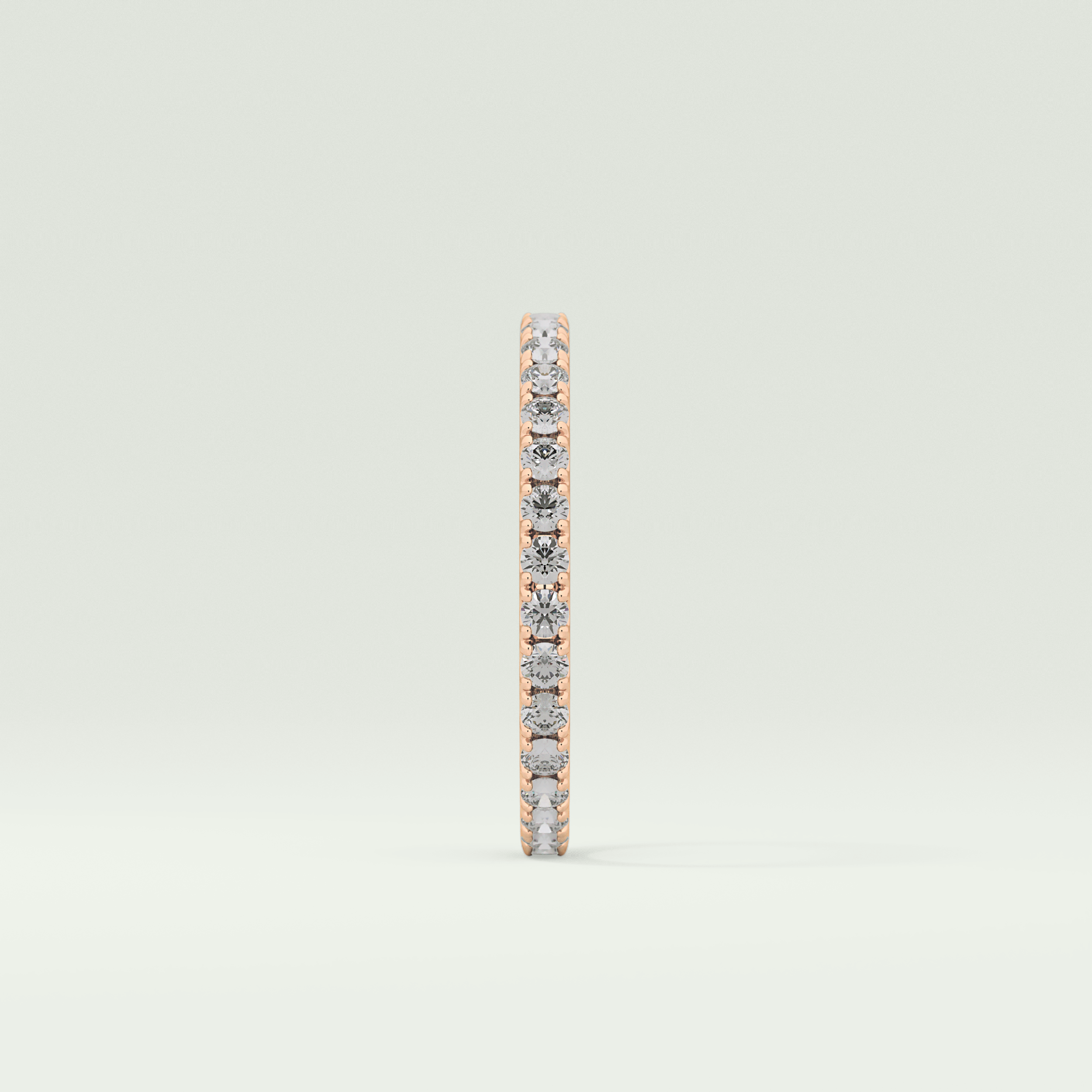0.74 TCW Round Shaped Lab Grown Diamond Wedding Band