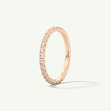 0.74 TCW Round Cut Lab-Grown Diamond Full Eternity Wedding Band