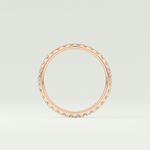 0.74 TCW Round Shaped Lab Grown Diamond Wedding Band